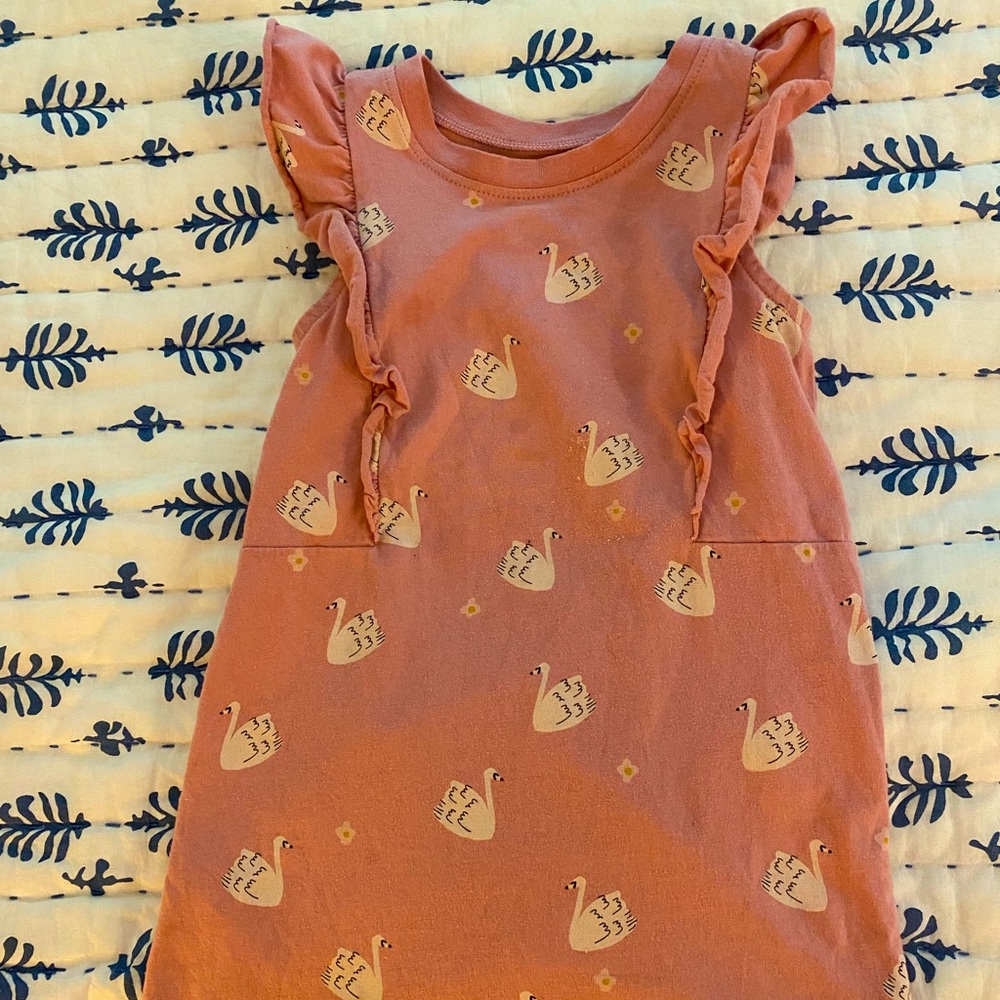 Tea collection, girls sleeveless a-line ruffle dress, size 3